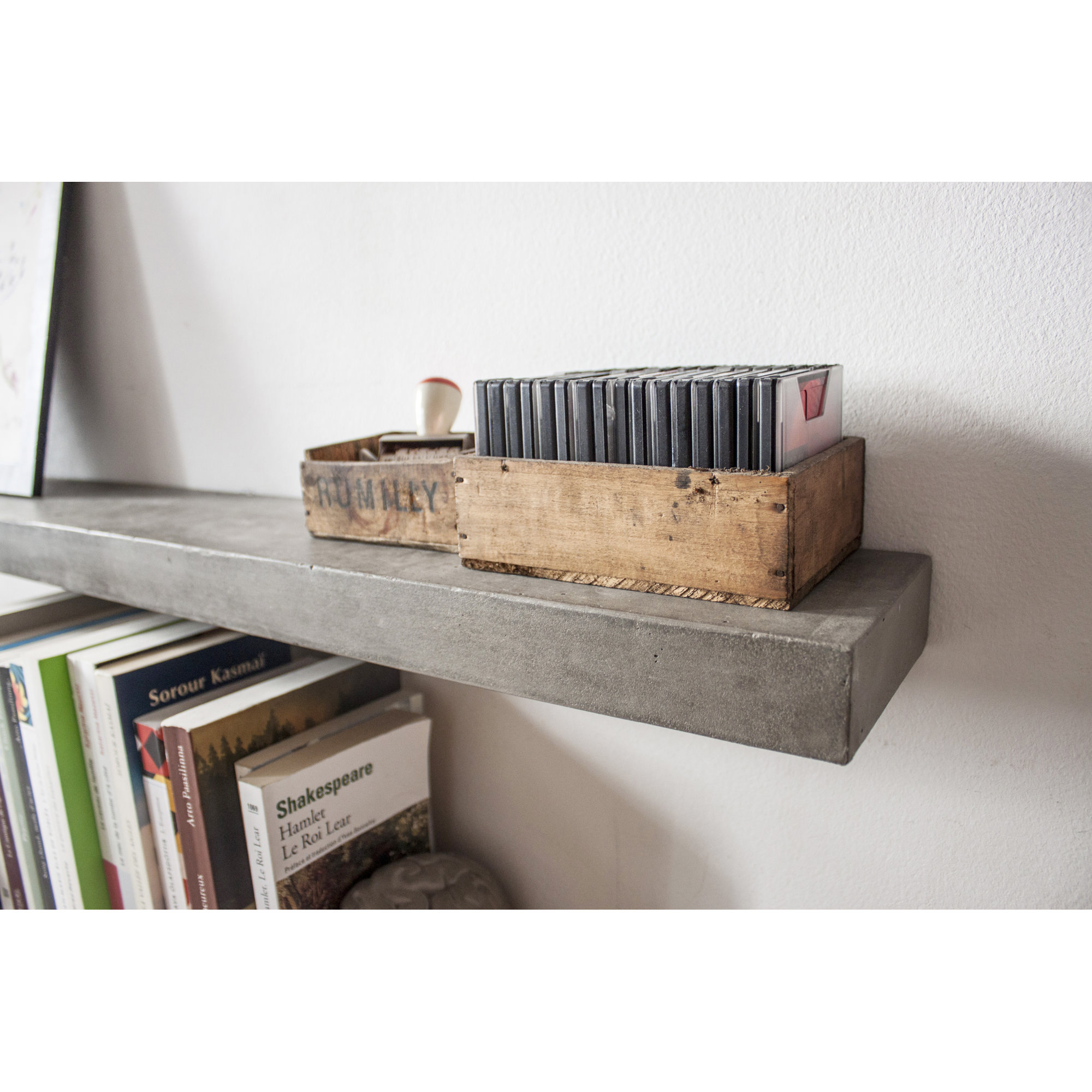Sliced Concrete Floating Shelf & Reviews Joss & Main